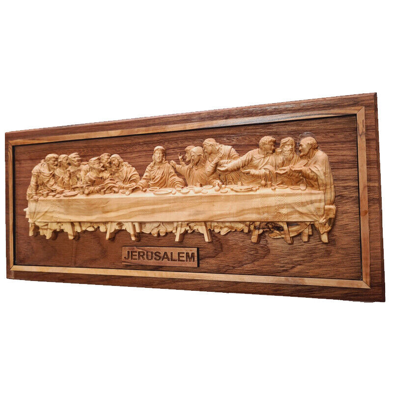 Blessed Olive The Last Supper Icon Wood Wall Orthodox Jesus Christ Art Religion