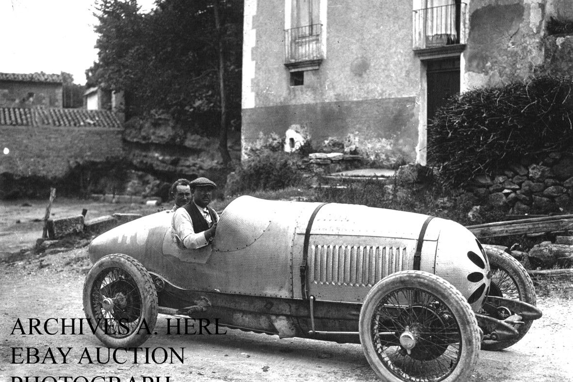 Delage factory racer Thomas 1922 Hillclimb Mont Ventoux racing photo auto