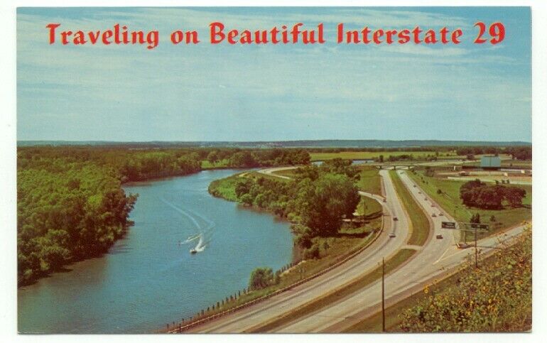I-29 Interstate 29 Highway Vintage Postcard