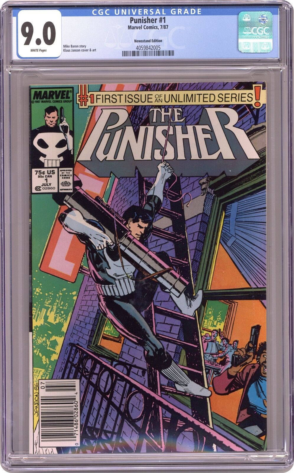 Punisher 1D CGC 9.0 Newsstand 1987 4059842005