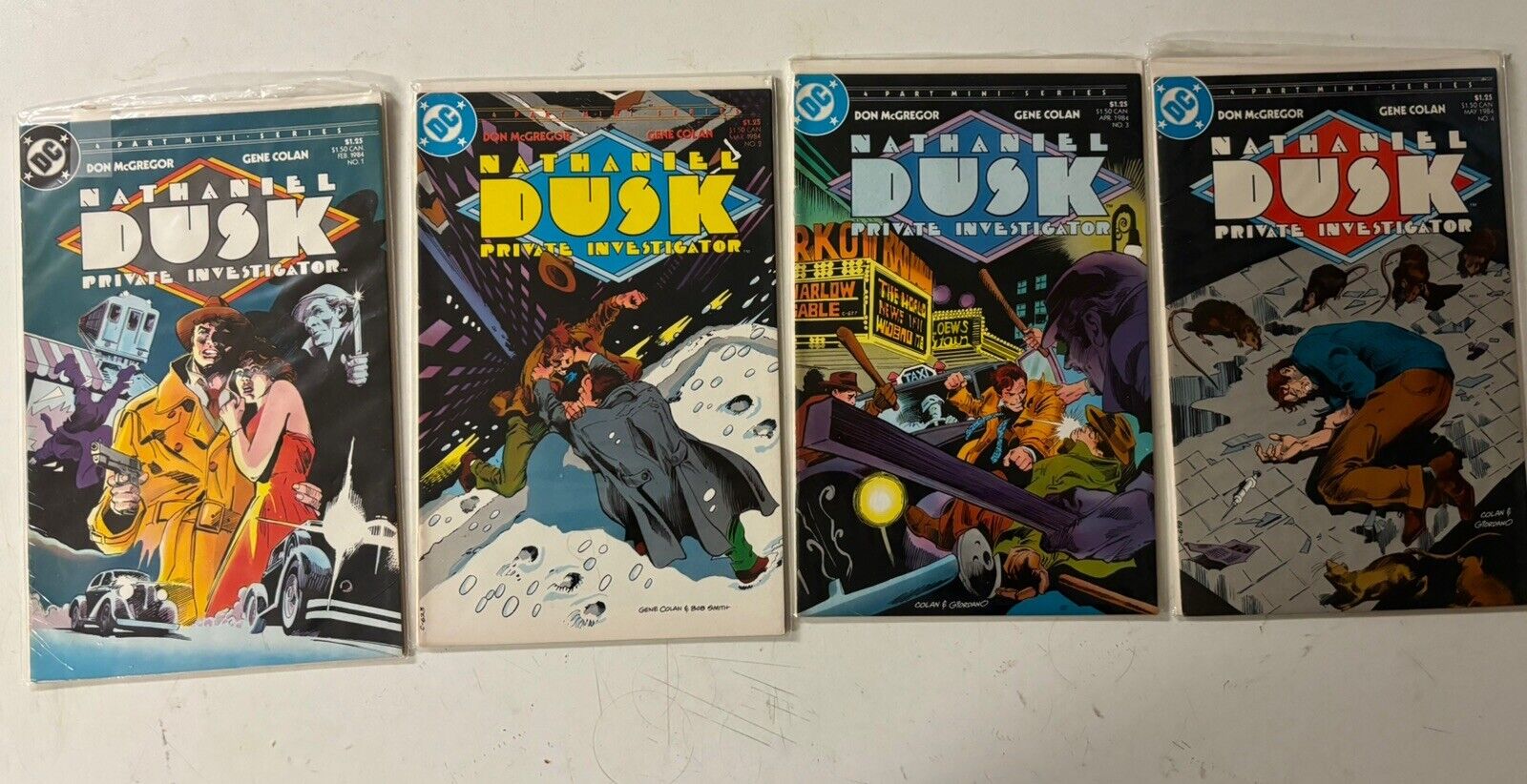 Nathaniel Dusk Private Investigator 1 2 3 4 DC Comics Complete Set 1984