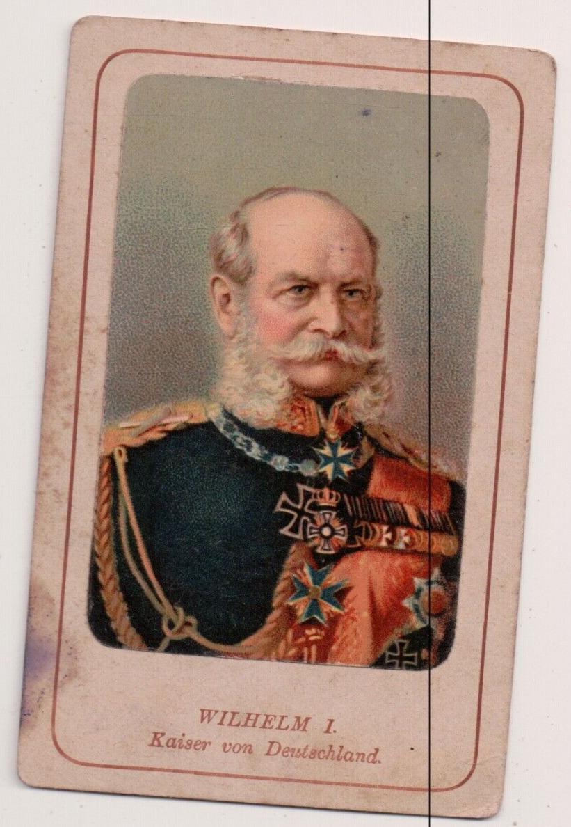 Vintage CDV  Kaiser Wilhelm I, German Emperor (Color)