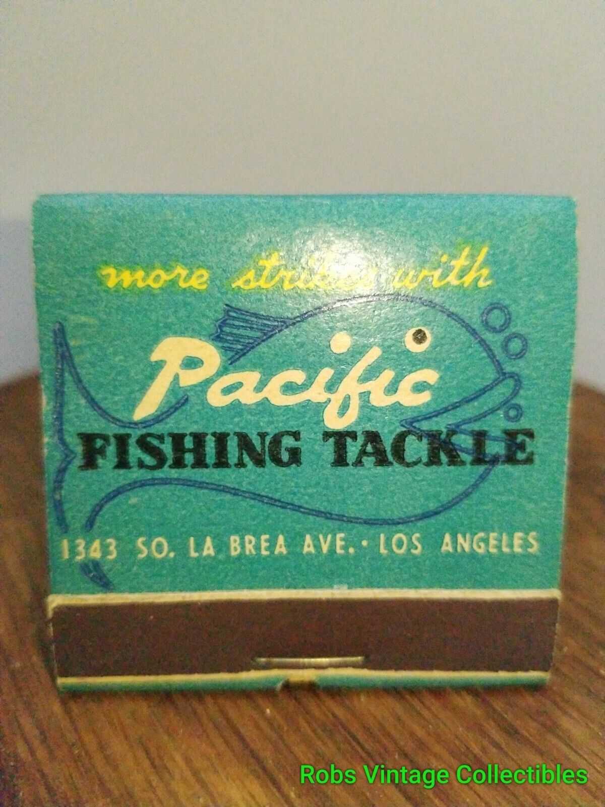 Matchbook Pacific Fishing Tackle Los Angeles CA Vintage Feature Advertising 