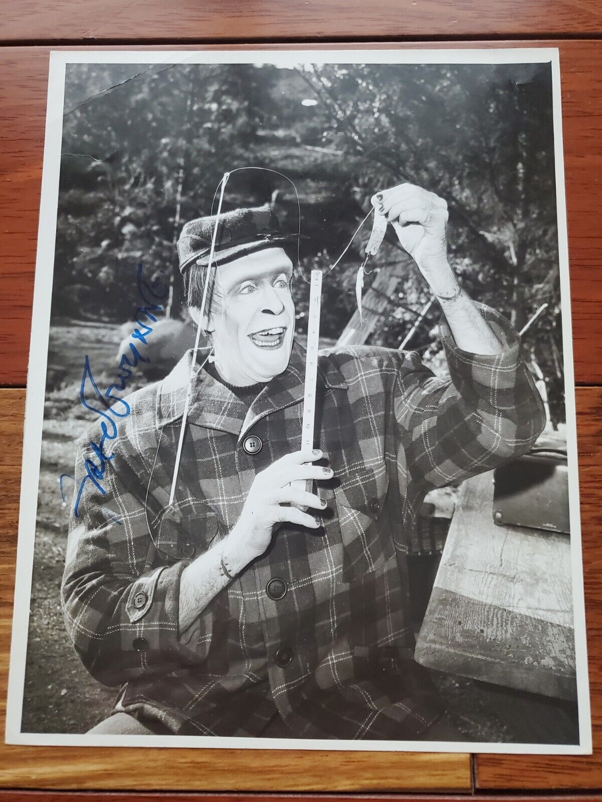 FRED GWYNNE SIGNED AUTOGRAPHED THE MUNSTERS PHOTO JSA COA 