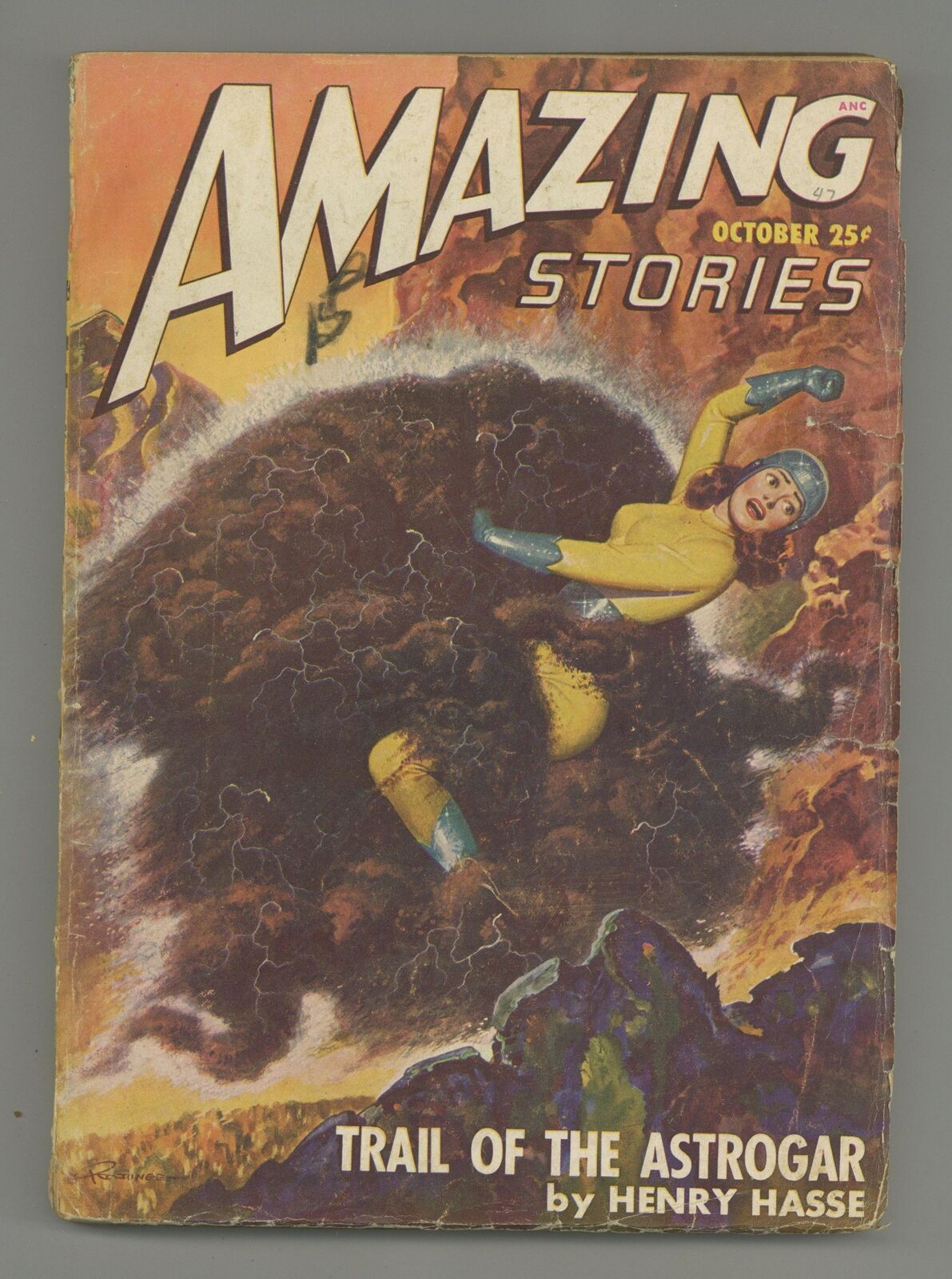 Amazing Stories Pulp Oct 1947 Vol. 21 #10 GD/VG 3.0