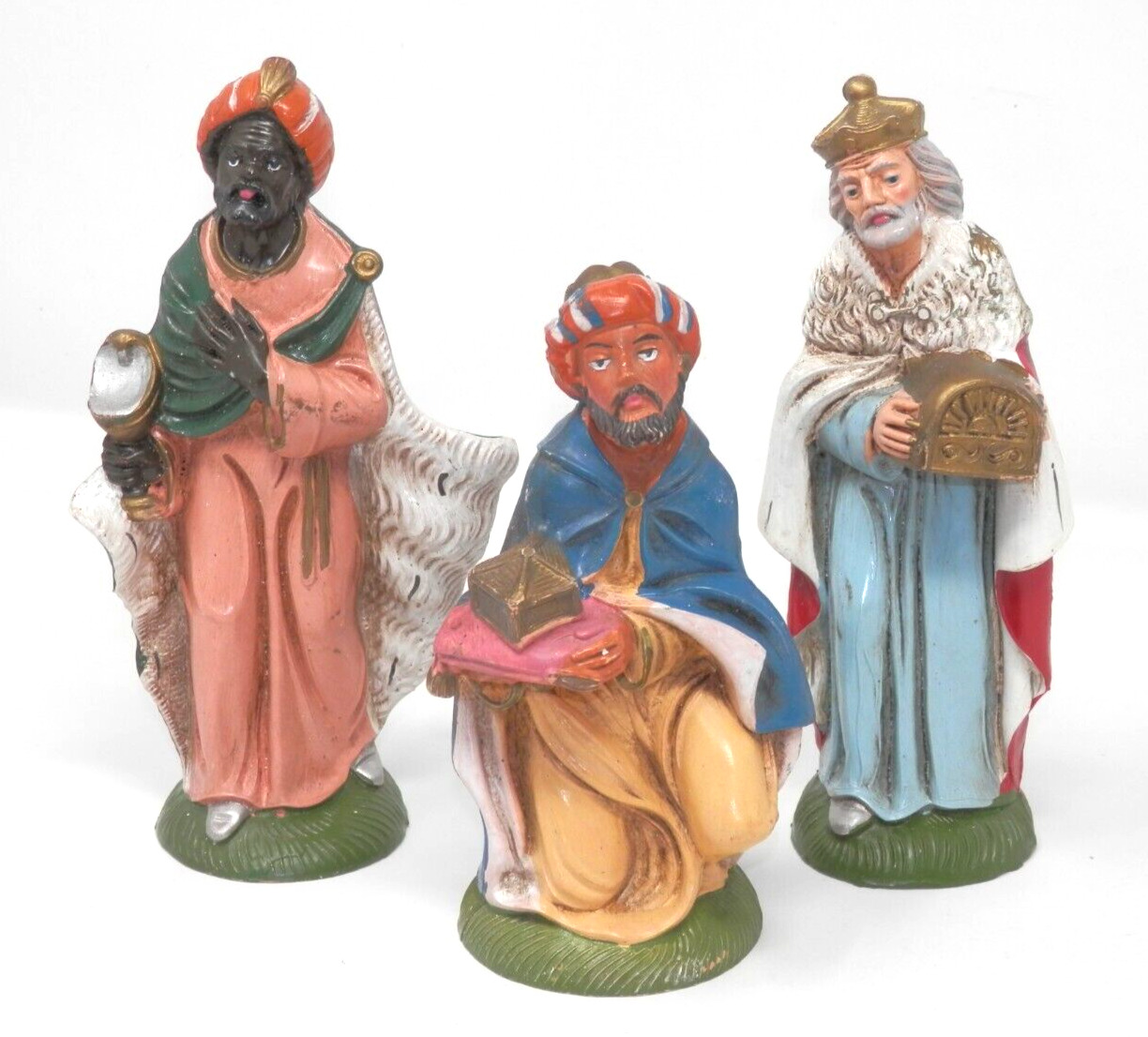 Vintage Wisemen Nativity Figures • Kings 6\