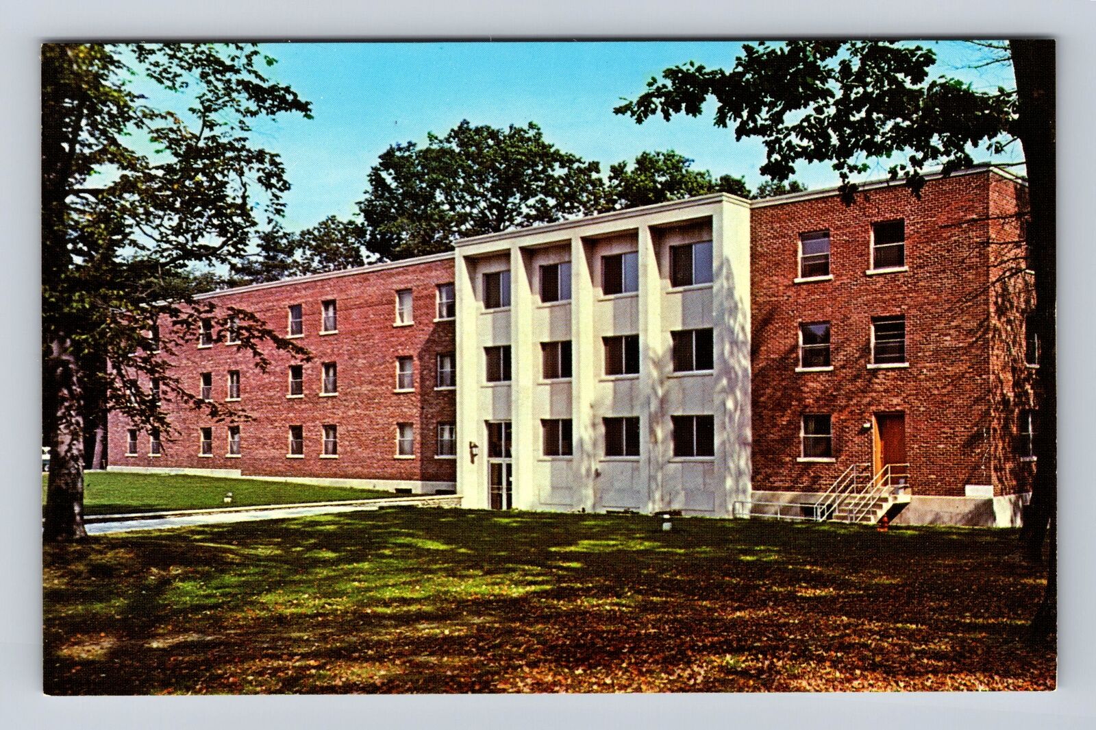 Houghton NY-New York, Houghton College, Men's Residence, Vintage Postcard