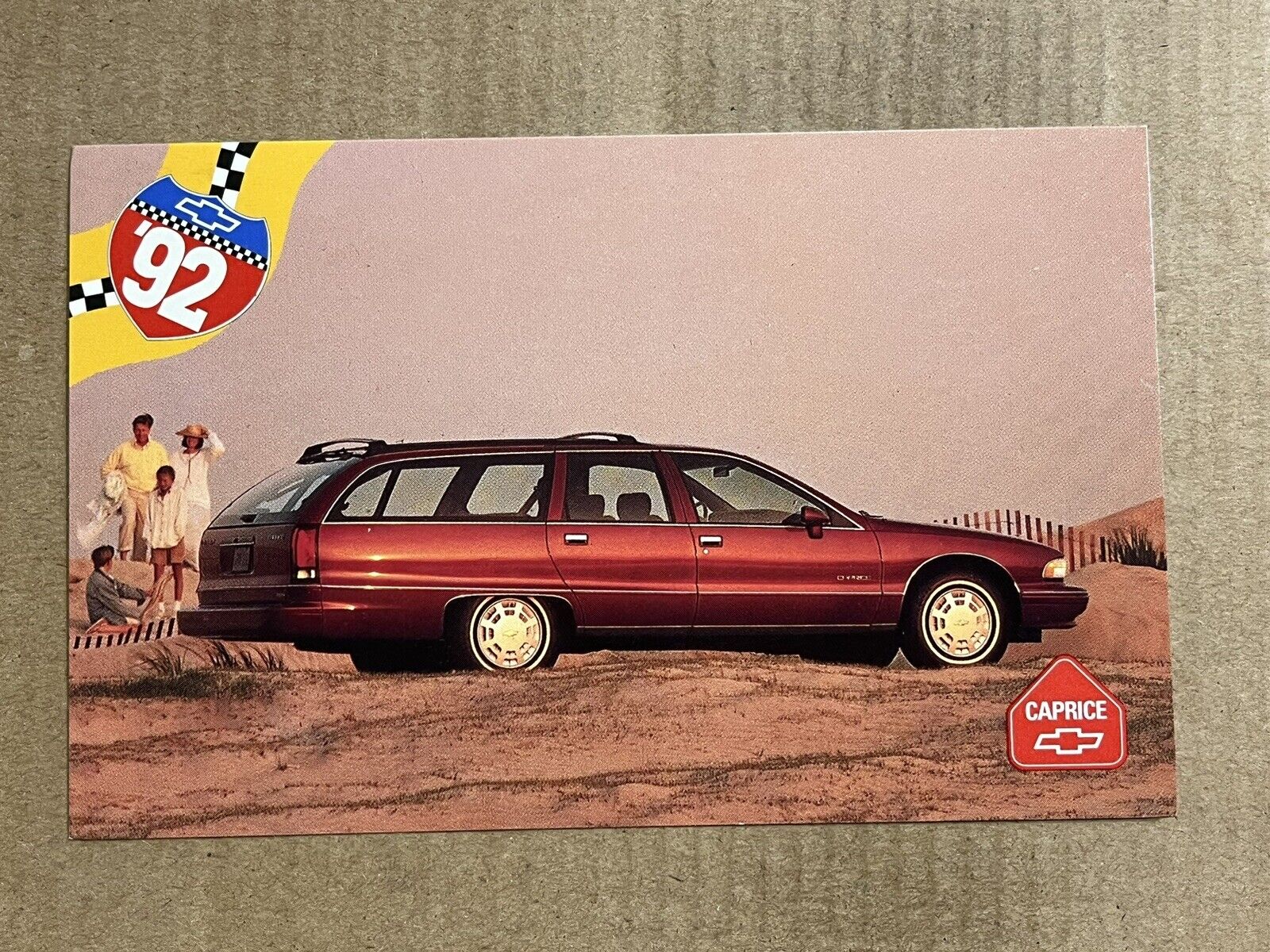 Postcard 1992 Chevrolet Caprice Station Wagon Chevy Advertising Vintage PC
