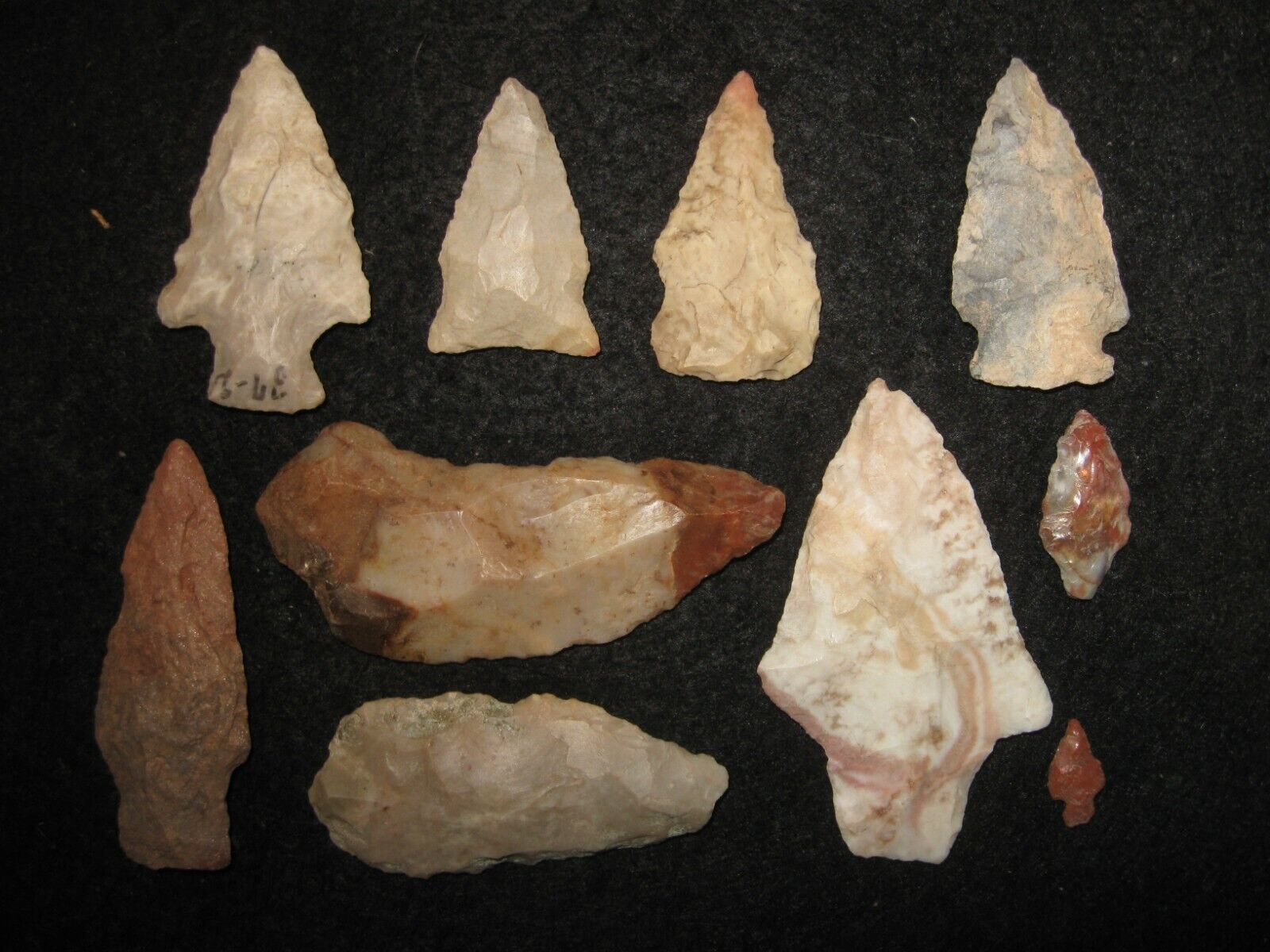 Authentic Midwest Arrowhead Collection, Indian Artifacts **FREE SHIPPING** MWC2