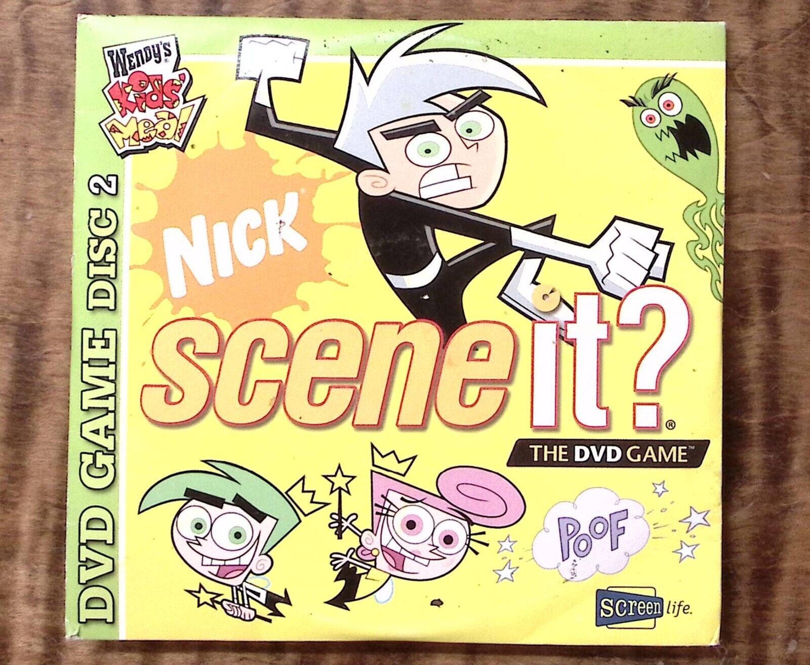 WENDY\'S KIDS MEAL NICK SCENE IT? THE DVD GAME DISC 2 SCREEN LIFE  CD 3803