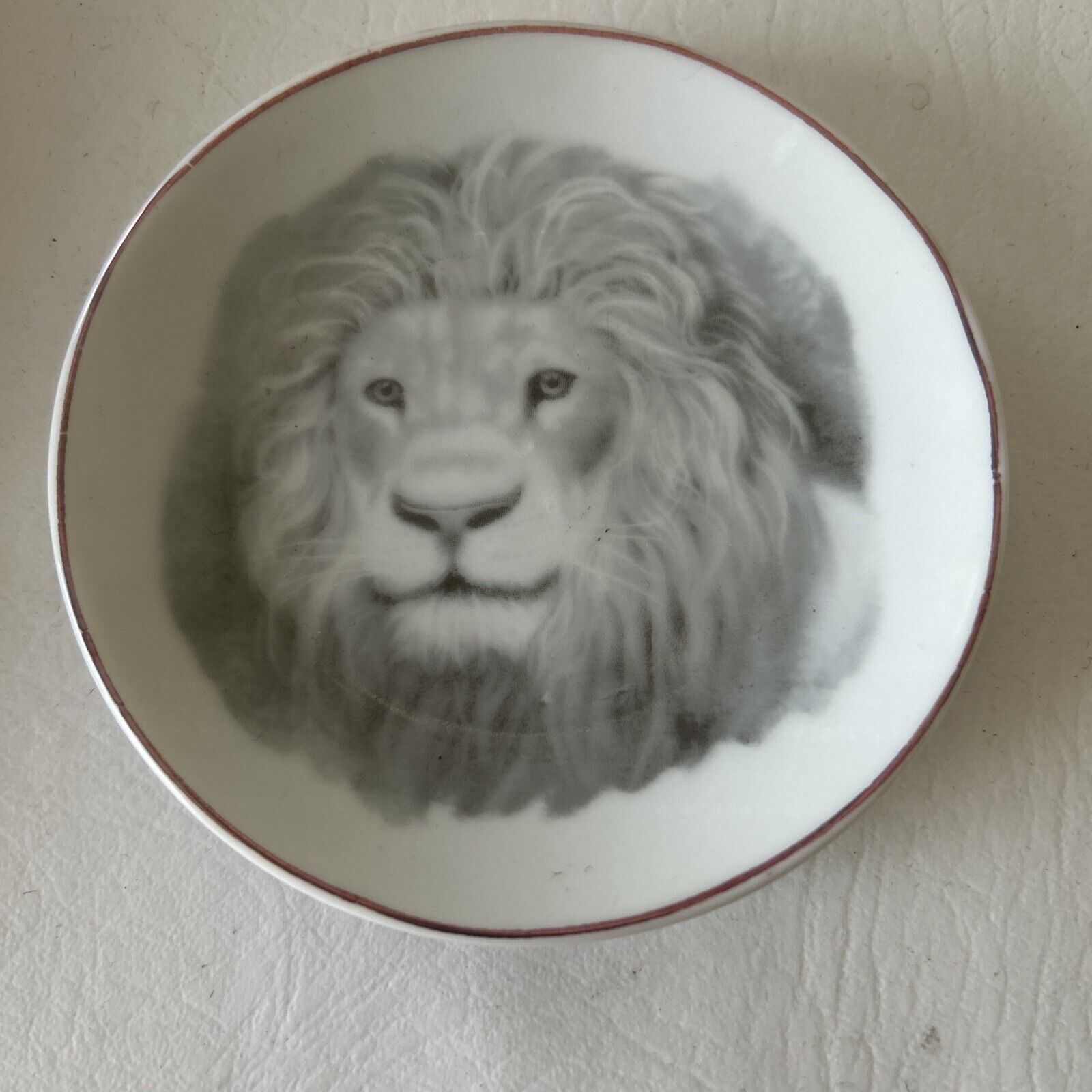 Beautiful Small Plate With Lion Picture