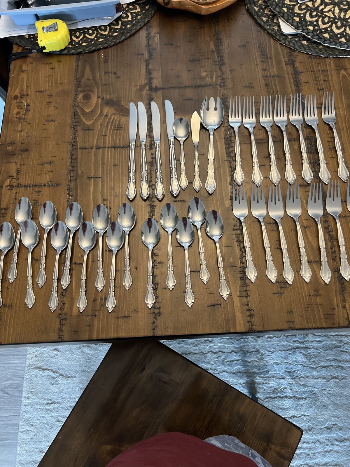 36 pieces vintage Roger stainless flatware