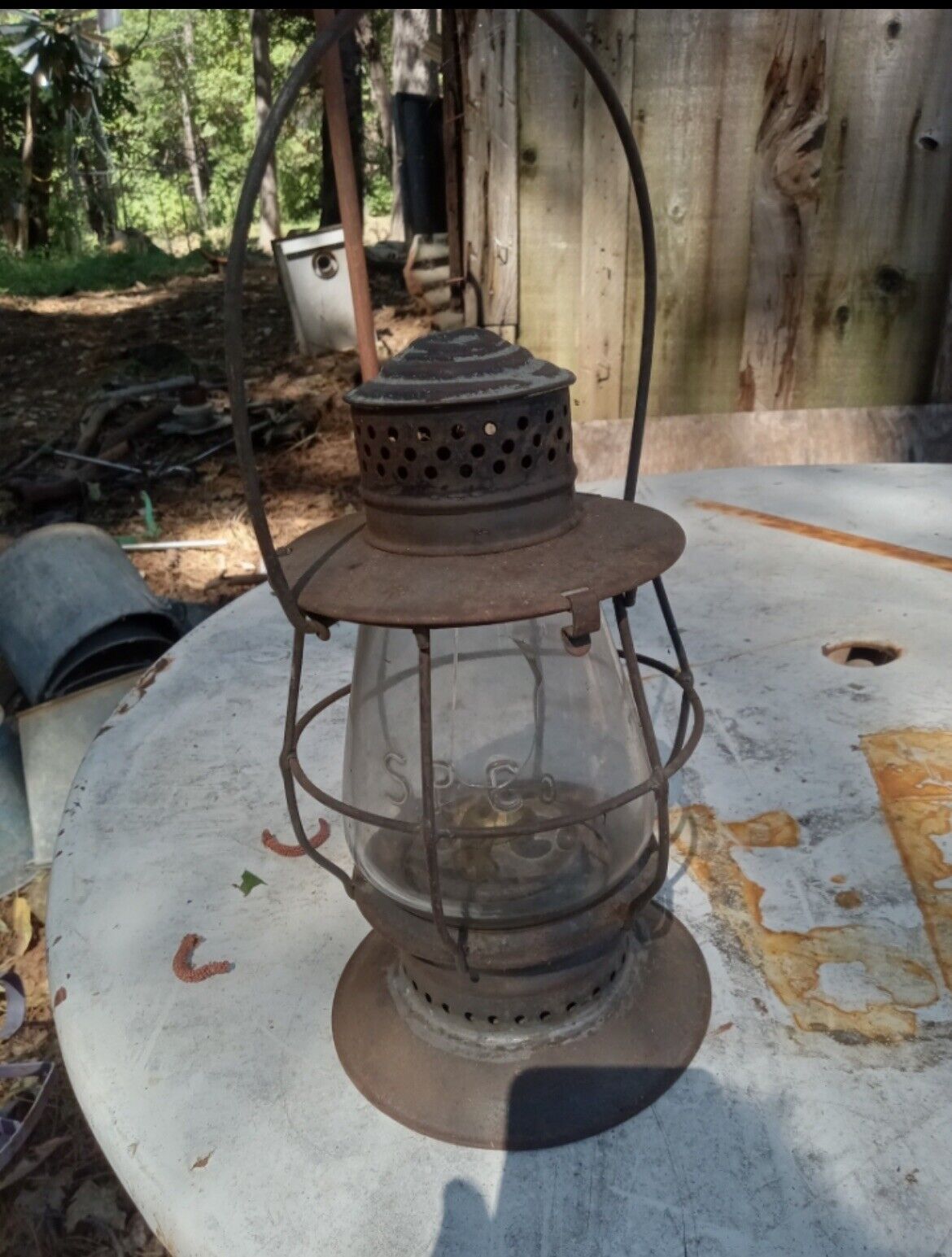 Antique Railroad Lantern VERY Early SP Co. Southern Pacific 1880s