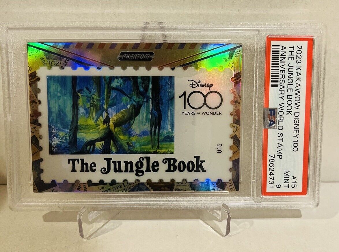 2023 Kakawow Disney 100 #15 The Jungle Book Silver Anniversary World Stamp PSA 9