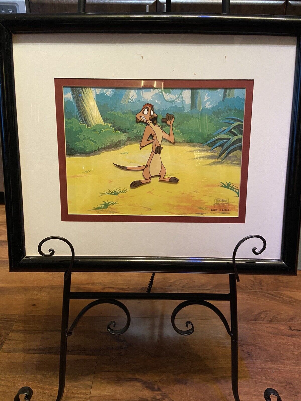 Disney TV Hand Painted Production Animation Cel The Lion King Timon & Pumbaa