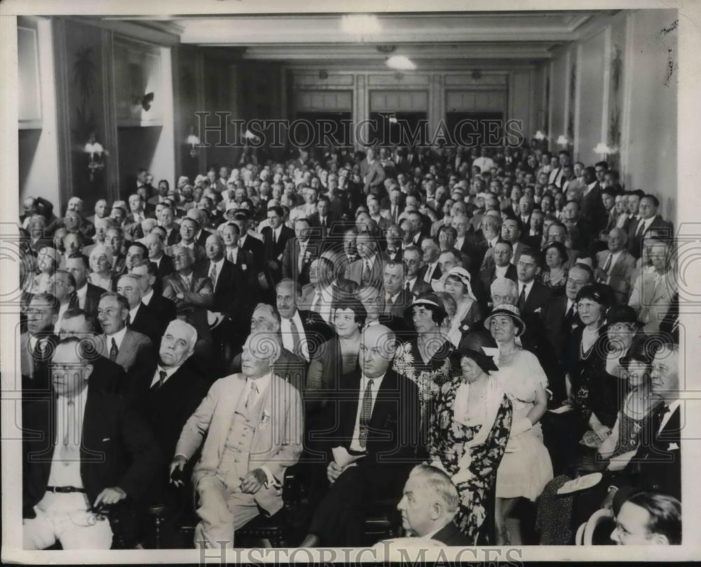 1932 Press Photo Democratic National Convention held a pre-convention caucus.