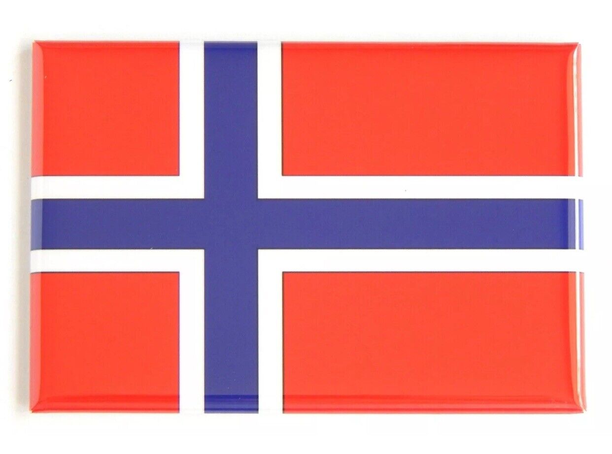 Norway Country Flag  Refrigerator Locker MAGNET Sealed And Packed “1.5”; “X 2.5”
