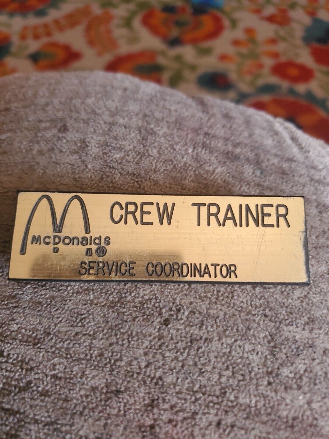1980\'s, McDonald\'s Employee Name Badge (Scarce / Vintage)