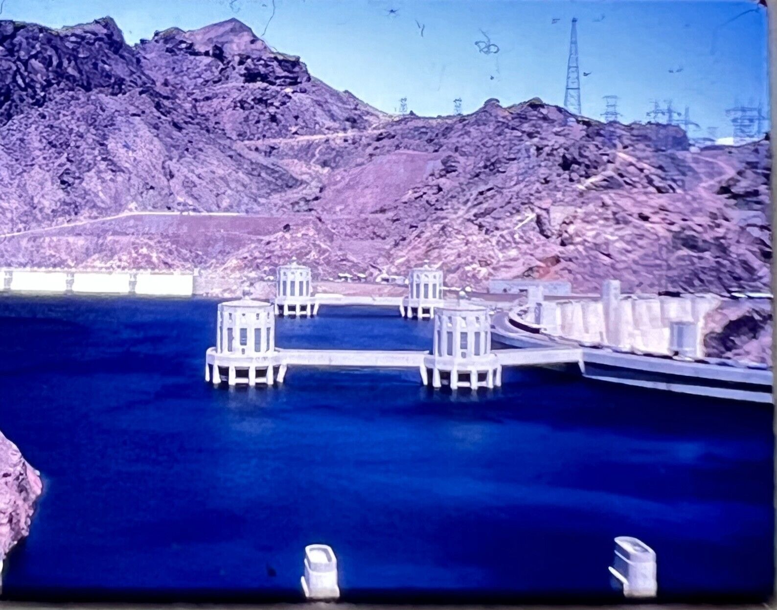 Hoover Dam Lake Mead Boating 35mm 110 Slide Film 1983 Lot of 20