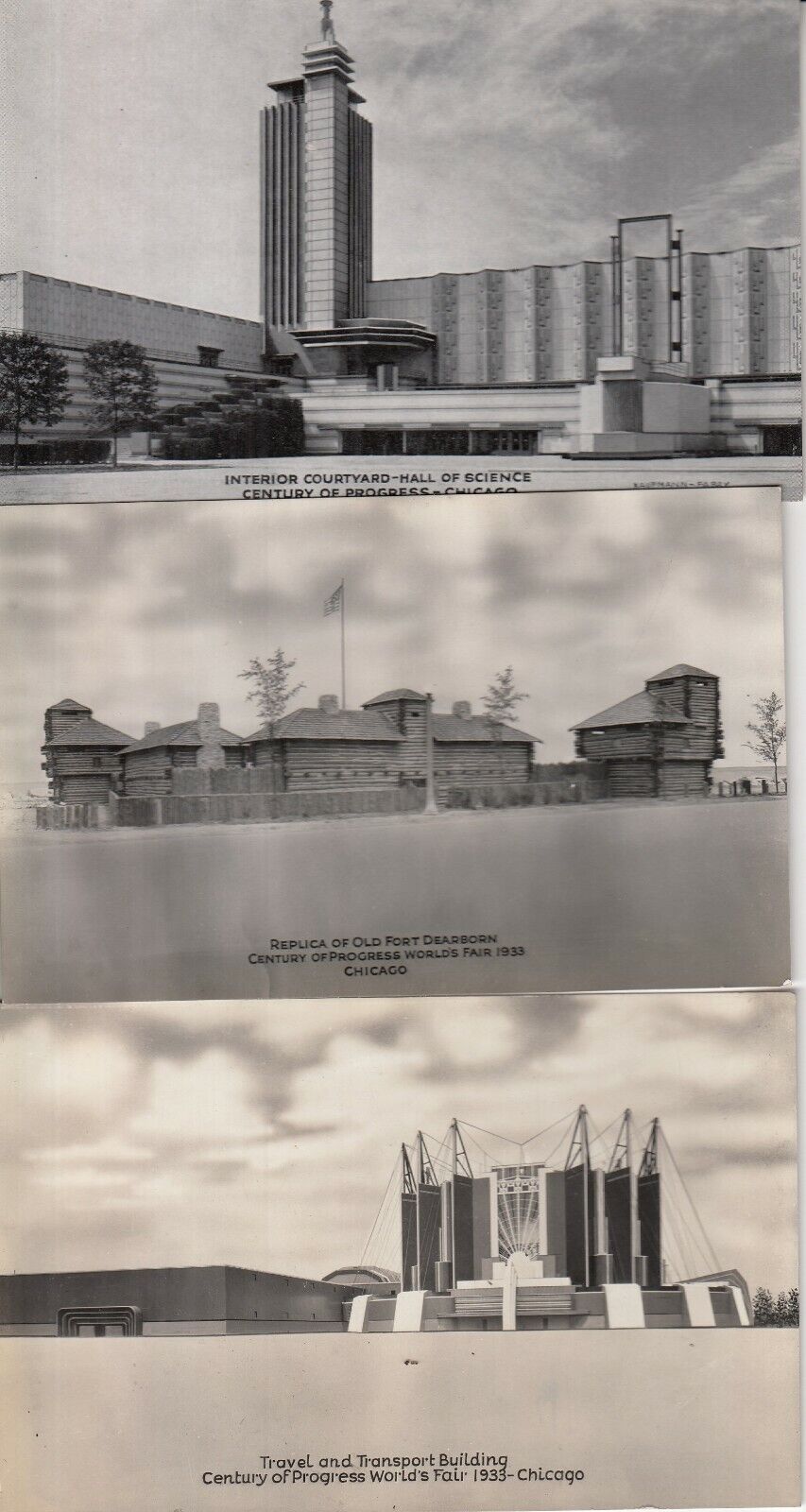 17 Postcard Chicago Worlds Fair 1933 Century of Progress RPPC lot unused  Photo