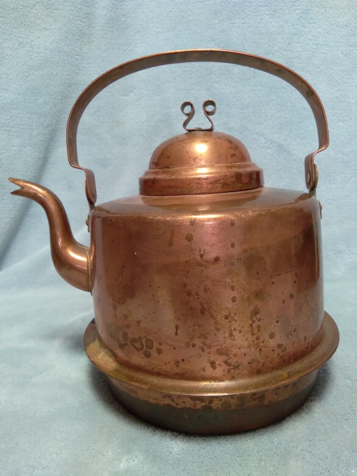 Knut Eriksson & Co, Eskilstuna 2L Copper Tea Pot Sweden, Pre 1930