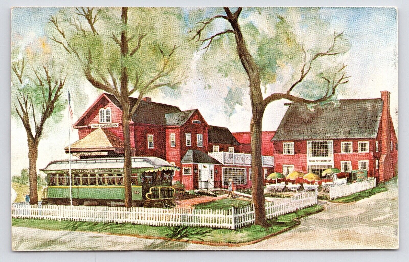 c1970s Yankee Silversmith Inn Restaurant Wallingford Connecticut CT Postcard