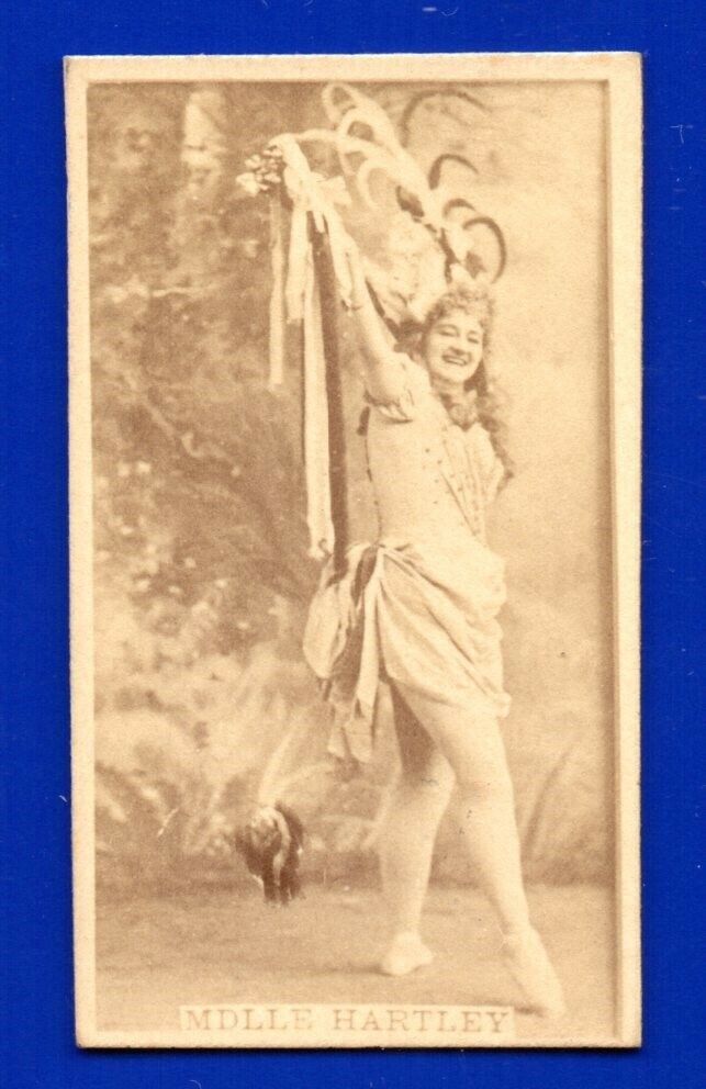 MDLLE HARTLEY 1890 n245 KINNEY BROS. SWEET CAPORAL ACTRESS SERIES NEARMINT/NM-MT