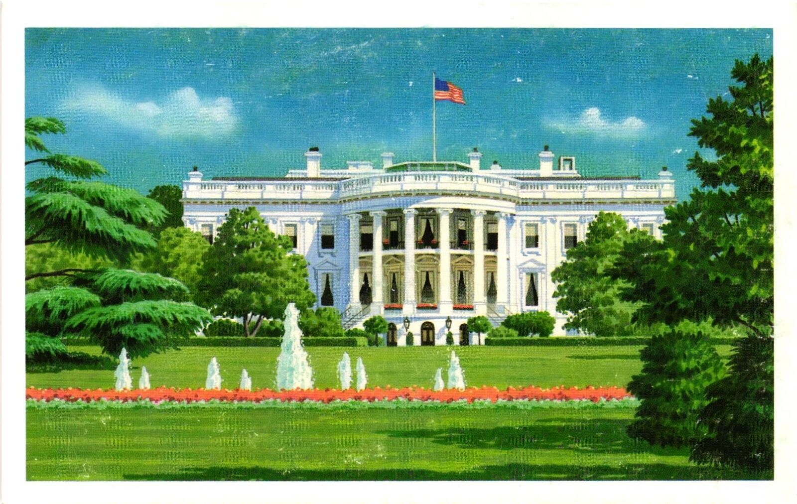 Vintage Postcard- THE WHITE HOUSE, WASHINGTON, D.C. 1960s