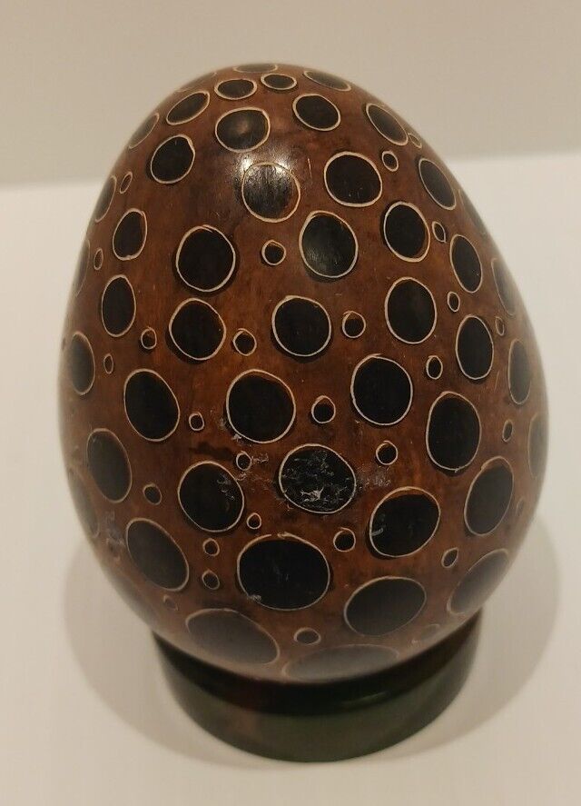 Decorative Egg, Dinosaur Egg Nice Pattern.  Great For The Egg Collector.