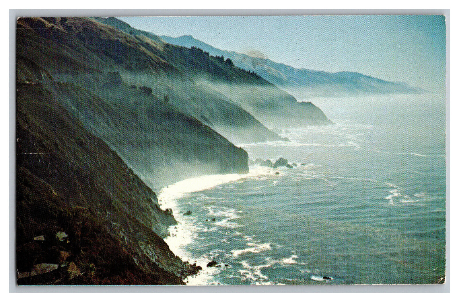 Misty Trail Along Wonderful Highway 1 California c1970 Postcard