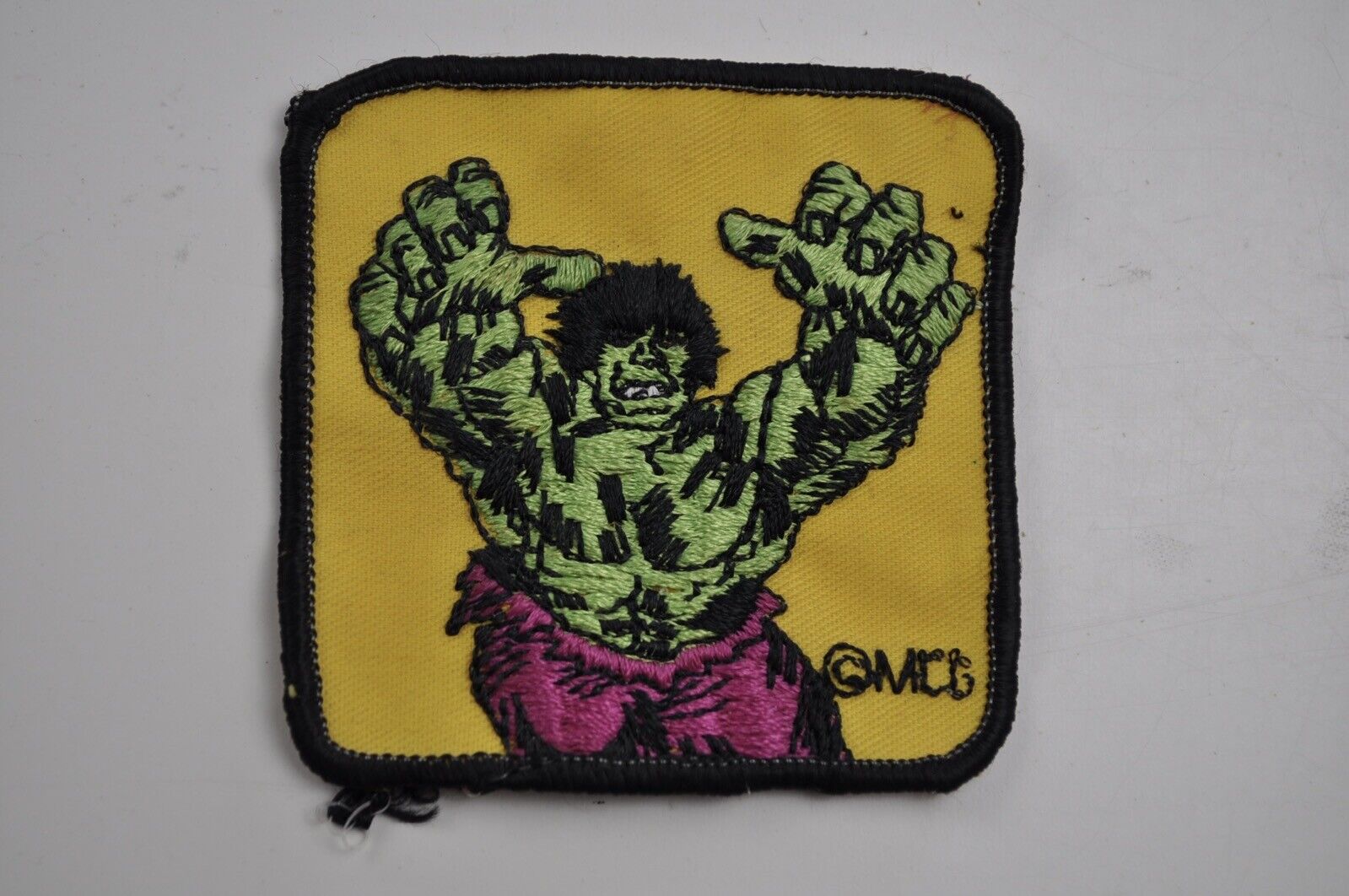 Vintage 1970s THE INCREDIBLE HULK Sew On Patch
