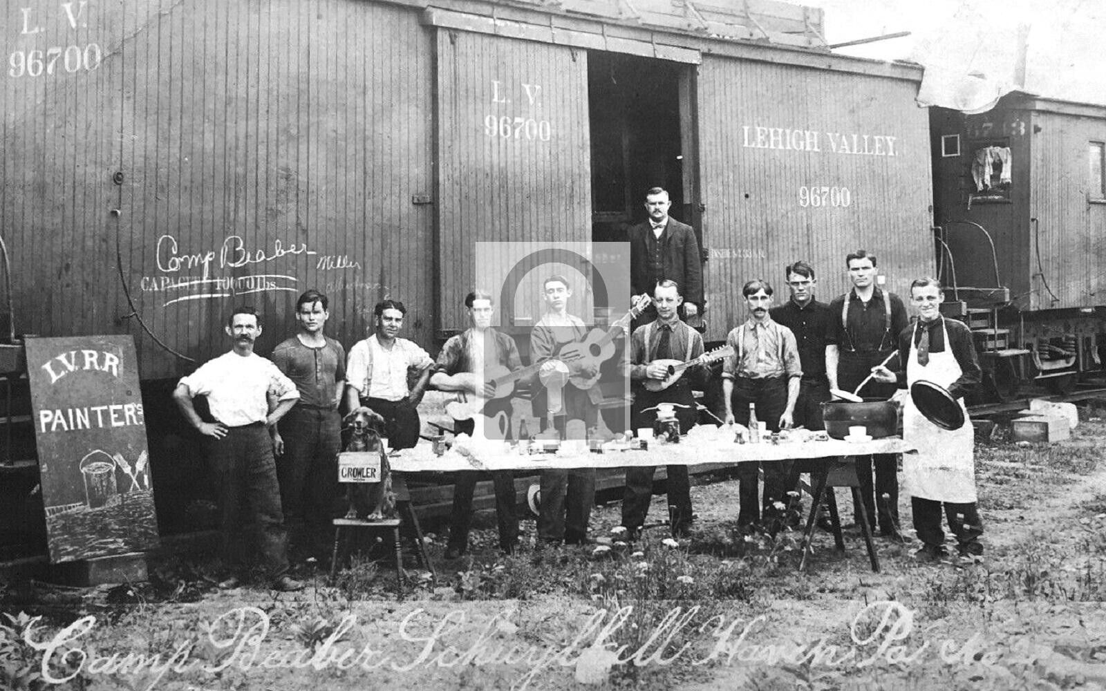 Leigh Valley Railroad Camp Beaber Schuylkill Haven Pennsylvania Reprint Postcard