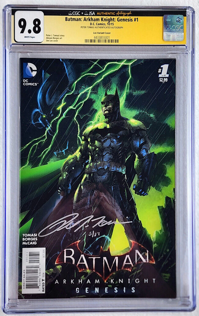 Batman Arkham Knight Genesis #1 🔥 New CGC JSA Authentic Autograph 9.8 🔥