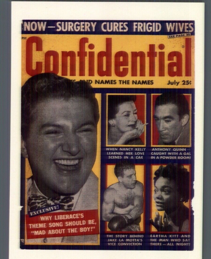 Hollywood Confidential Magazine Trading Card Yellow Journalism Vintage