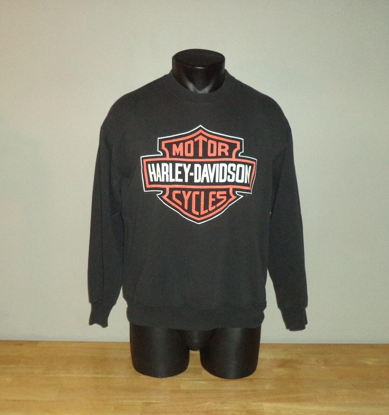 Vintage 1985 Harley Davidson Single Stitch Black Sweatshirt 80s *READ FOR SIZE*
