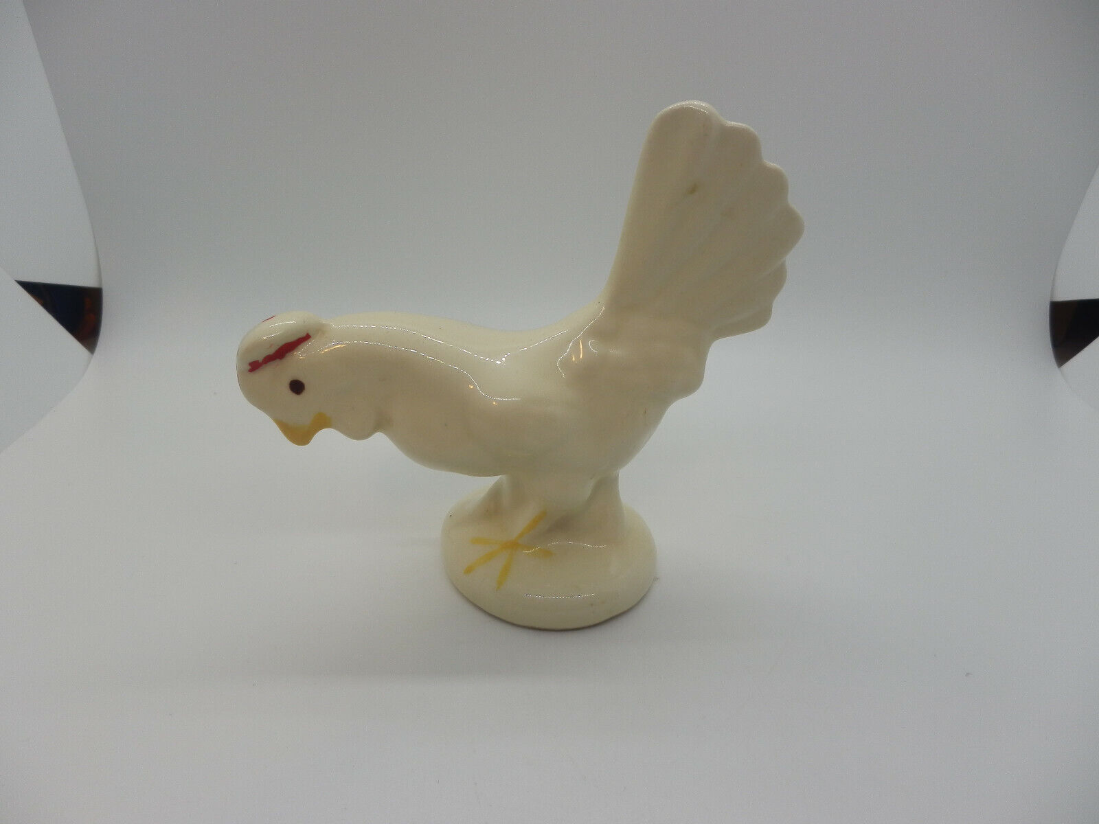  Vintage Rooster Chicken Ceramic Figure 5” Farm House Décor 