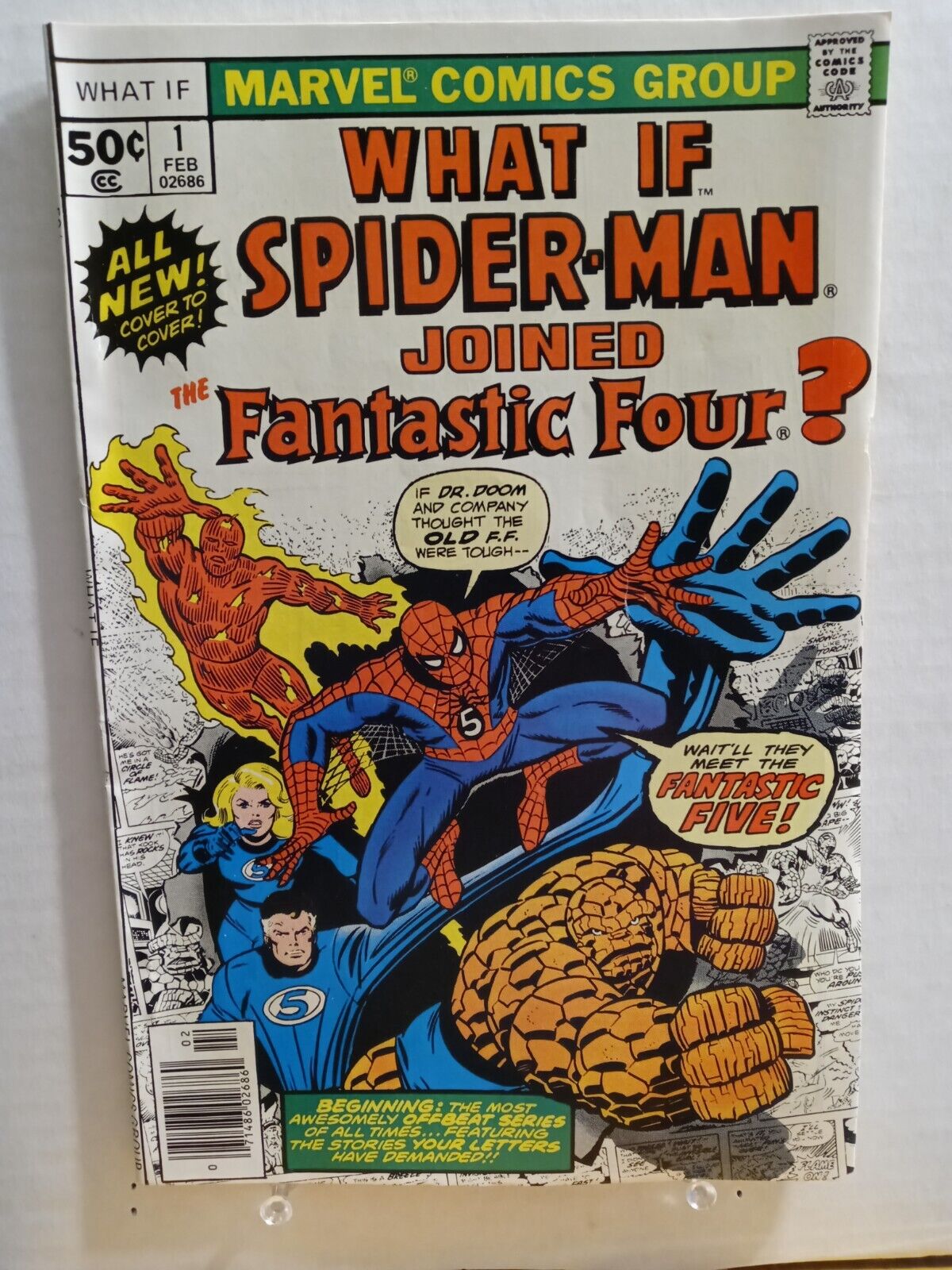 What If? #1 Spider-Man joined the Fantastic Four (Marvel 1977)