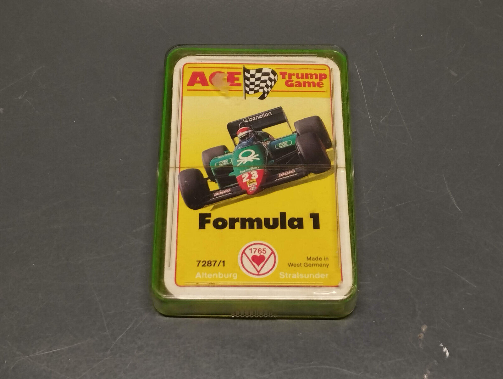 Vintage nos sealed ACE trump game Formula 1 playing cards Ayrton Senna 1986
