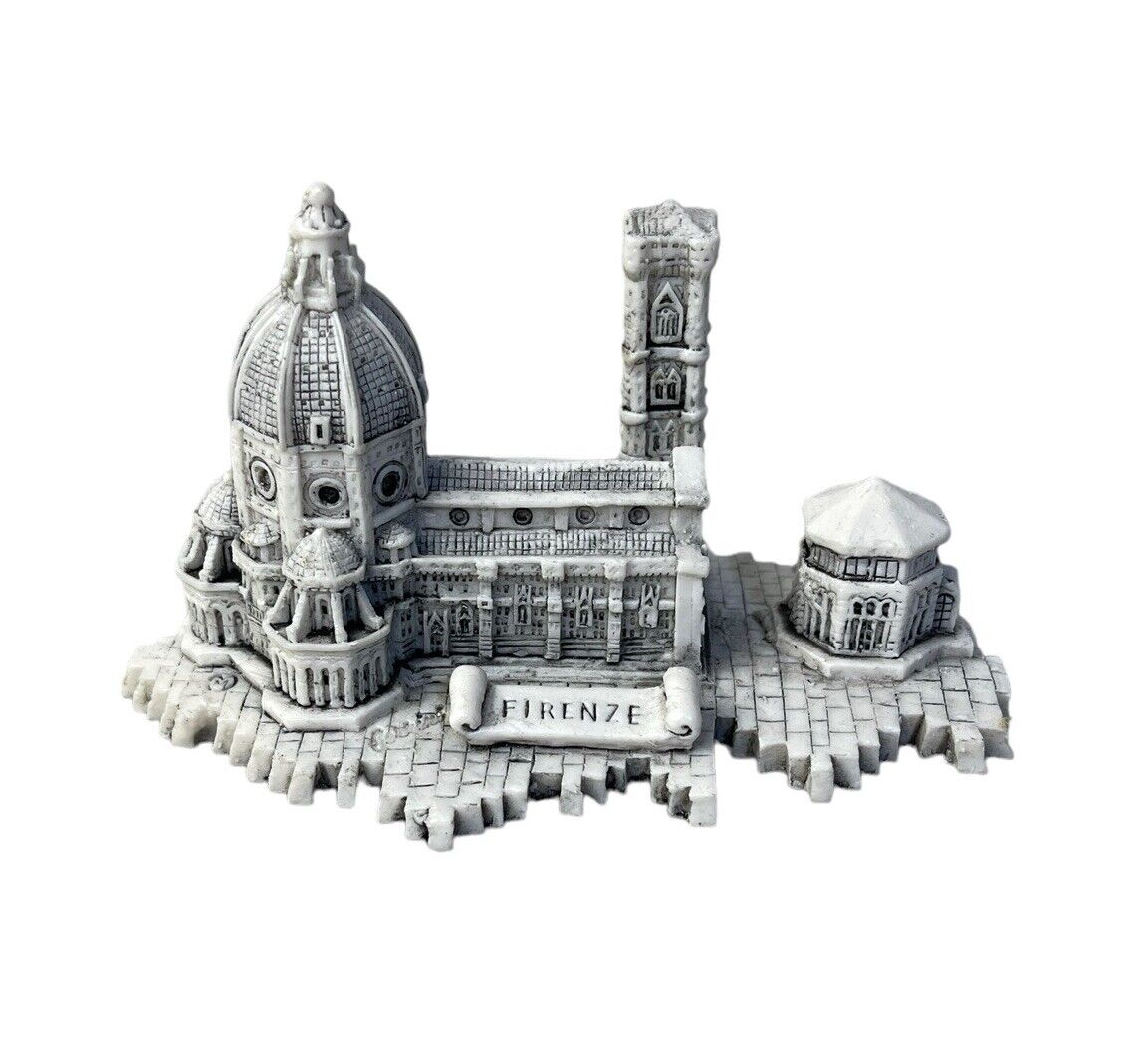 Florence Cathedral Firenze Model Miniature 5”x2.5” Figural Italy