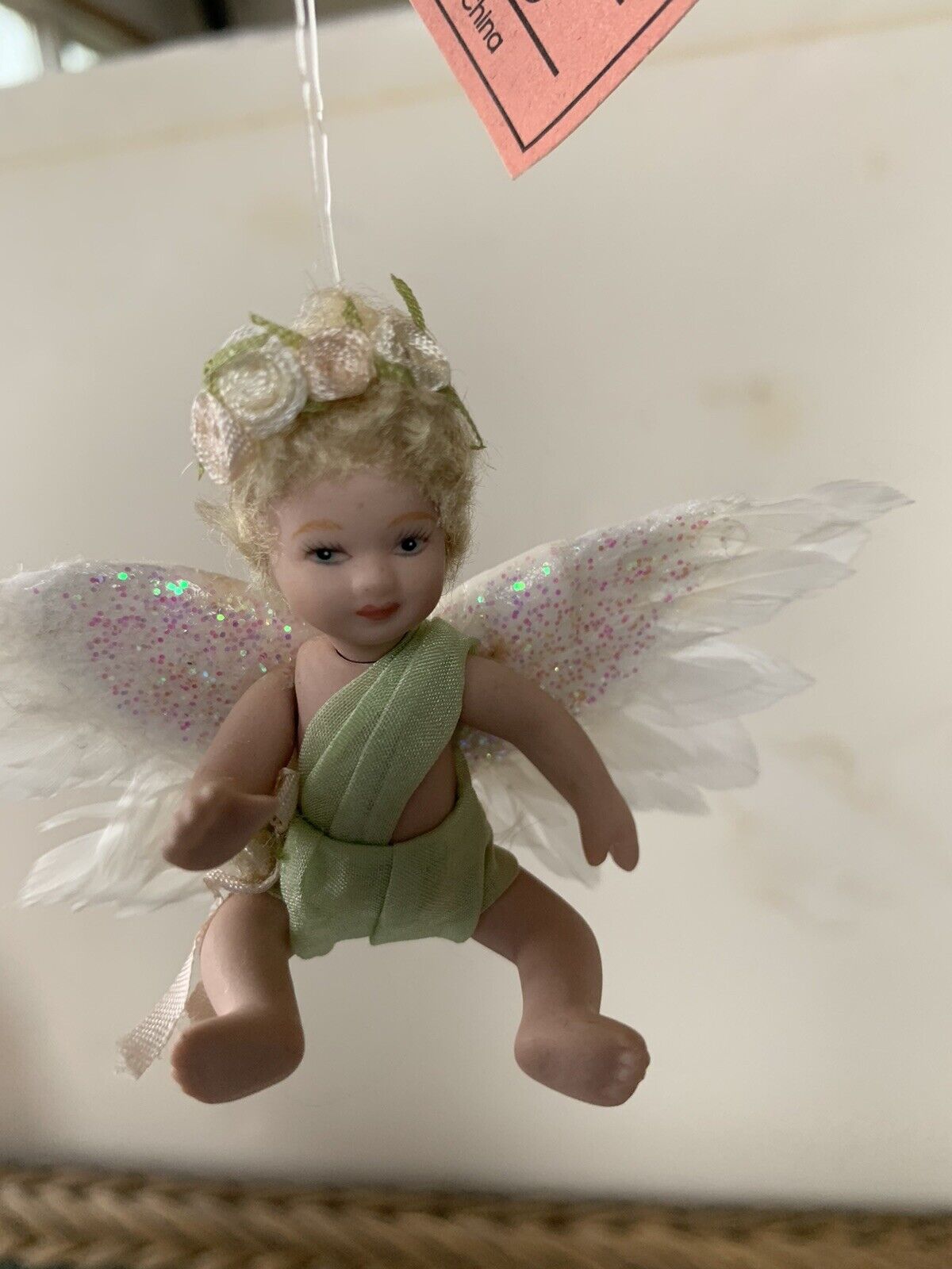 miniature cherub porcelain Collectible 2 1/2” Doll/ornament