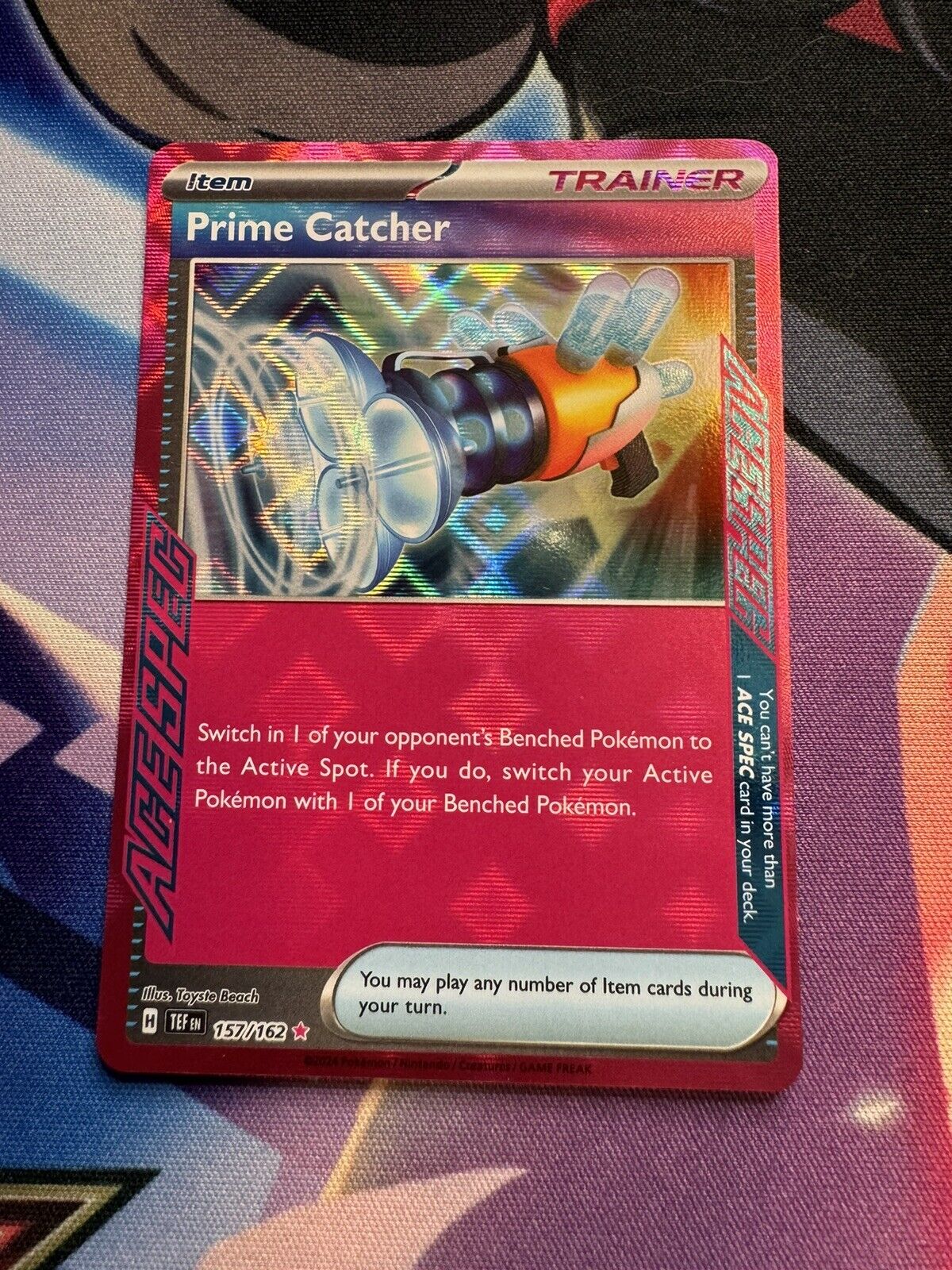 Prime Catcher 157/162 - Temporal Forces - Ace Spec Holo Trainer Pokemon TCG Card