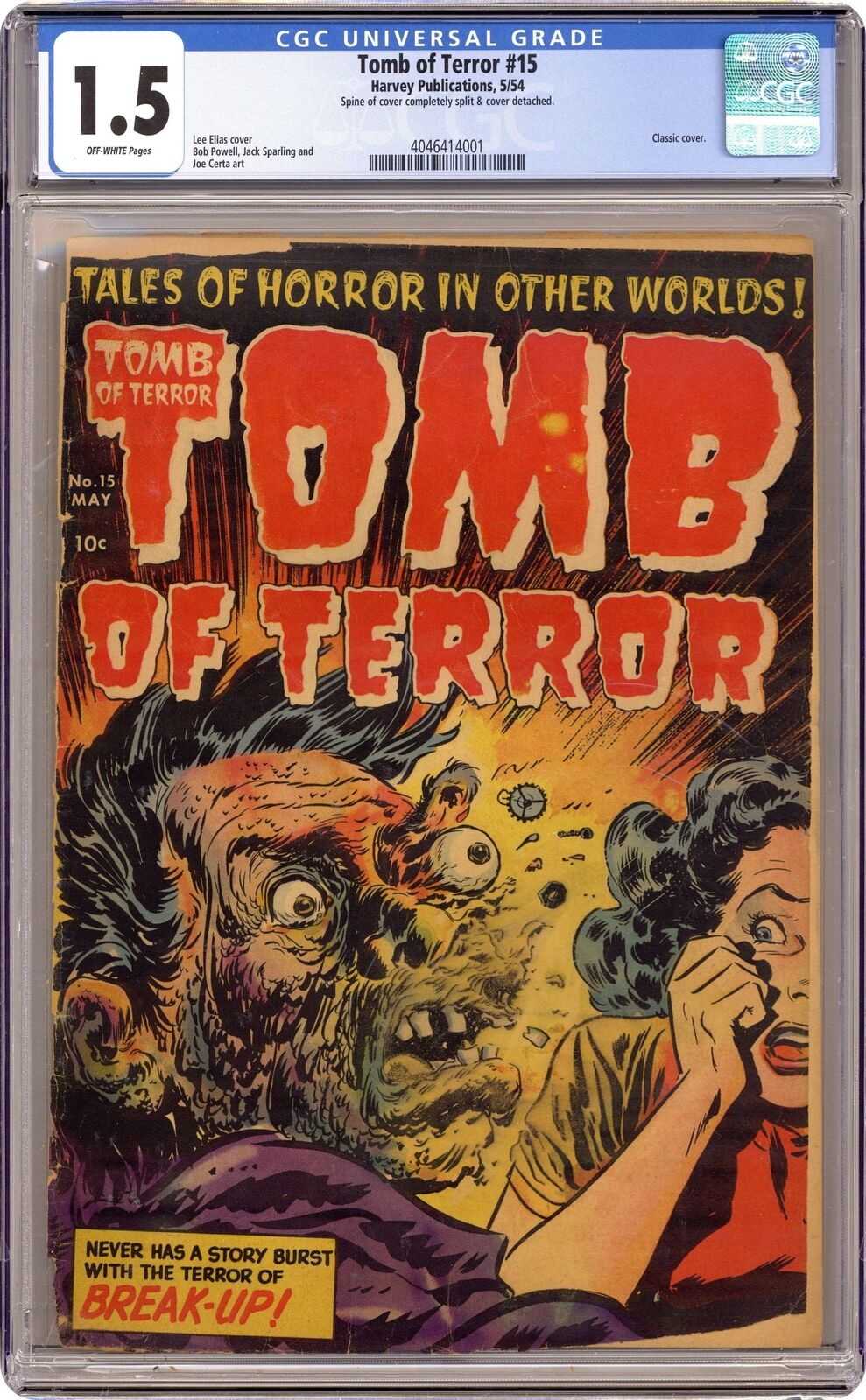 Tomb of Terror #15 CGC 1.5 1954 4046414001