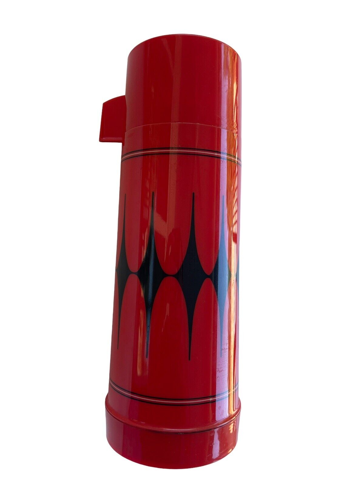 Vintage Aladdin\'s Vanguard 32C-Cup Quart Thermos Bottle Black Diamond Design 12\