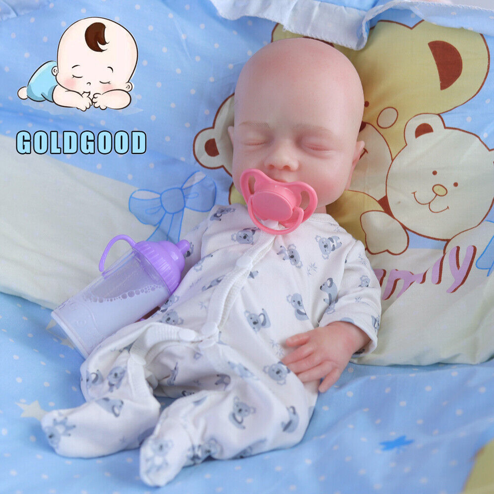 14.9 in Full Soft Silicone Reborn Dolls ​Sleeping Newborn BoY ​Can Take Pacifier