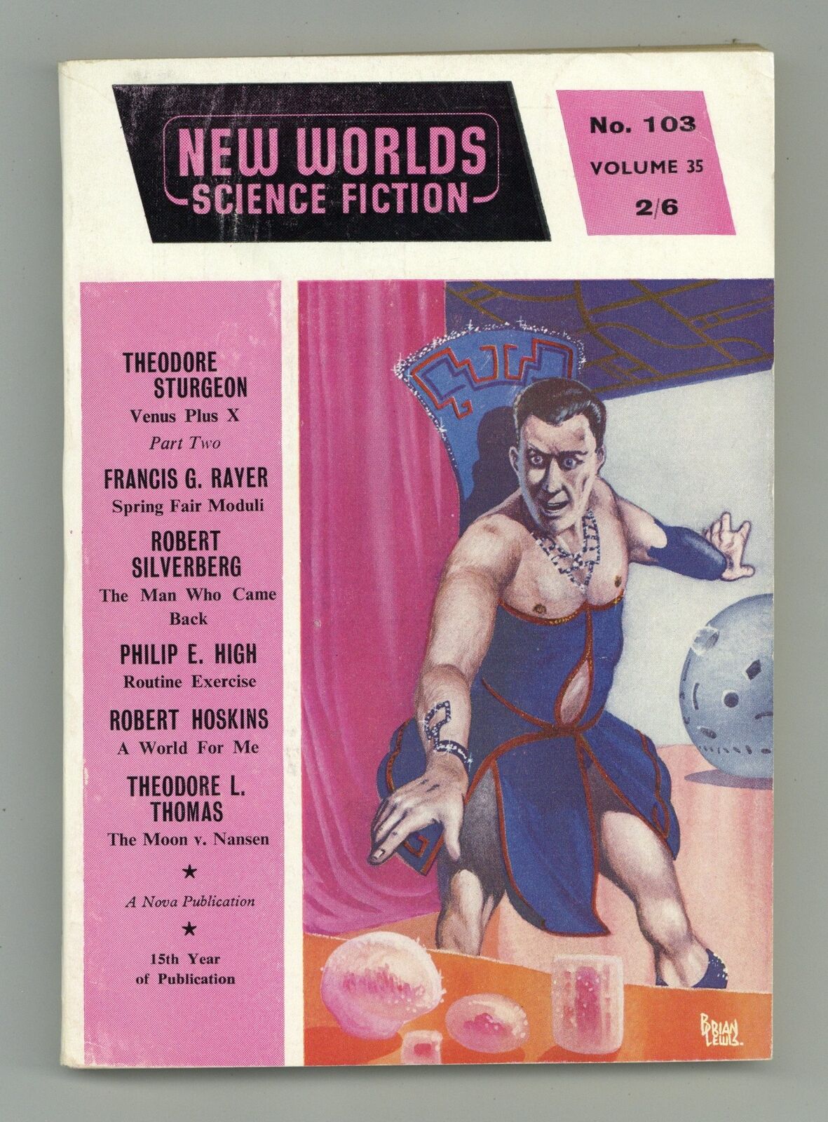 New Worlds Science Fiction Vol. 35 #103 VG+ 4.5 1961 Low Grade