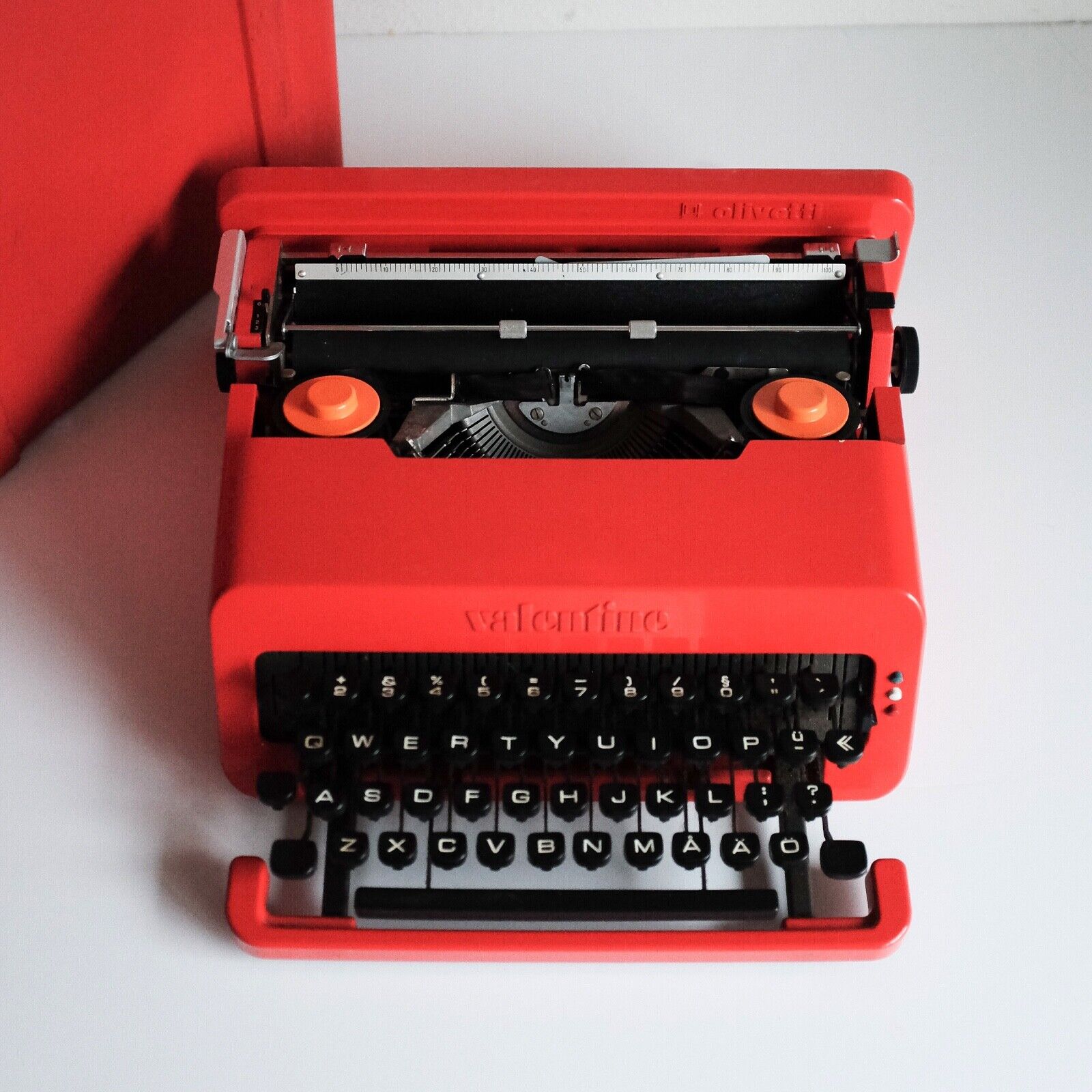 OLIVETTI VALENTINE S Typewriter - by Ettore Sottsass - Professionally Restored