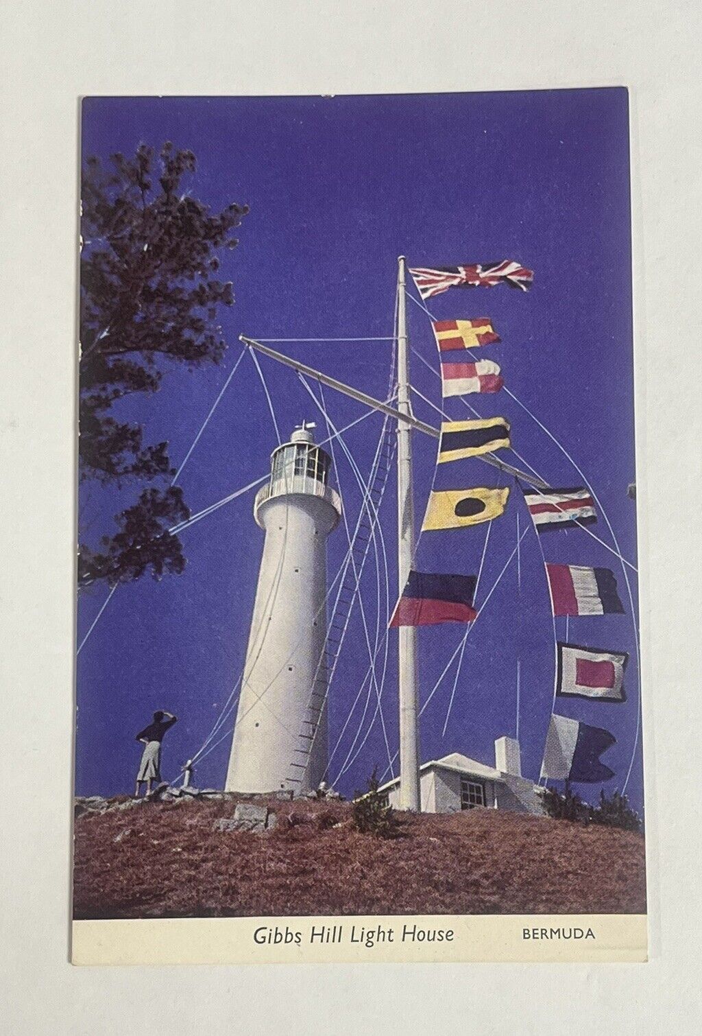 Postcard Bermuda Gibbs Hill Light House. Bermuda’s Highest Point