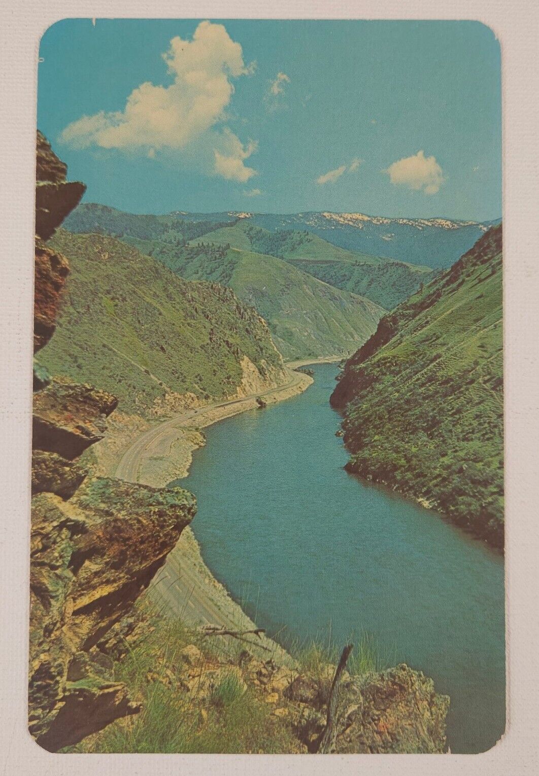 The Salmon River Flowing through Box Canyon near Riggins Idaho  Postcard