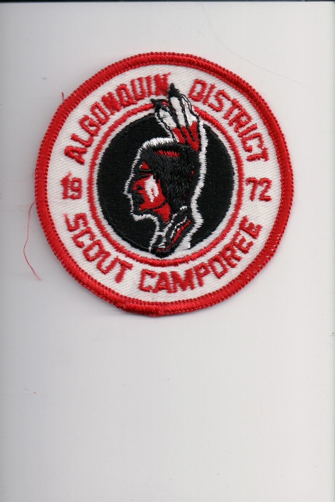 1972 Algonquin District Scout Camporee patch