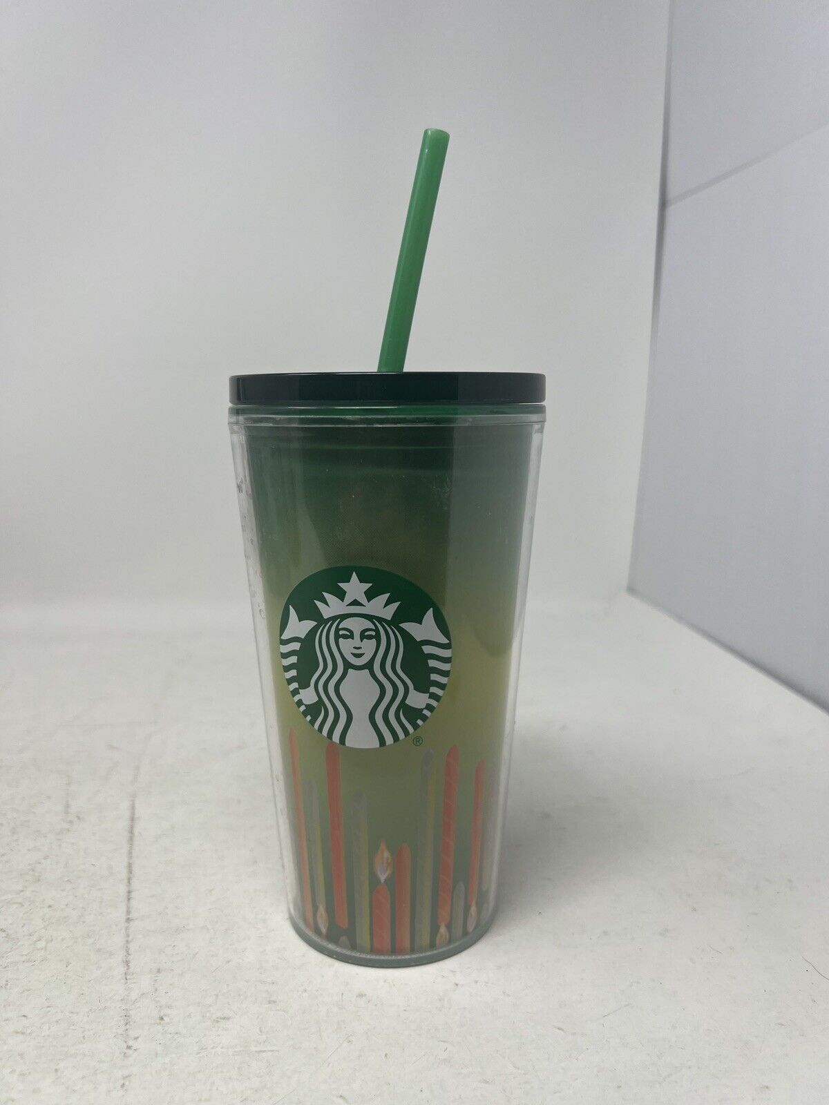 2021 Starbucks Birthday Candle Acrylic Cold Drink Cup-New Tumbler 16 FL Oz